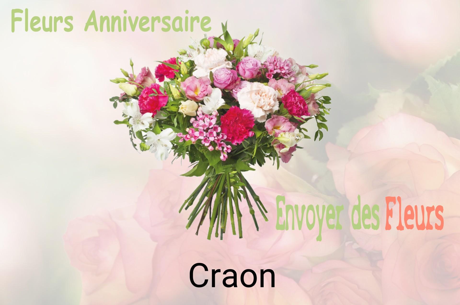 Bouquet de fleurs d’anniversaire livré à Craon